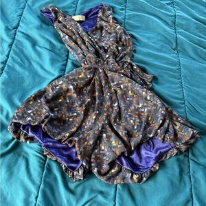 Floral romper soft printed floral pattern staccato